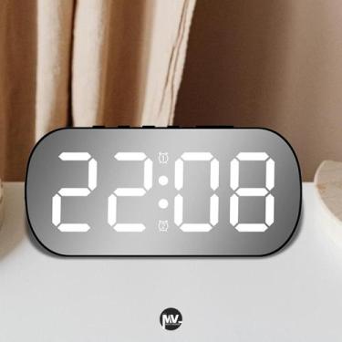 Imagem de Relógio Despertador Digital De Mesa Com Espelho - Importada