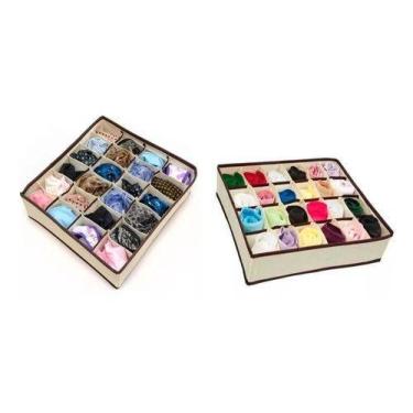 Imagem de Kit 2 Organizador - 1 Calcinha c 24 + 1 Sutiã c 6 - Clink