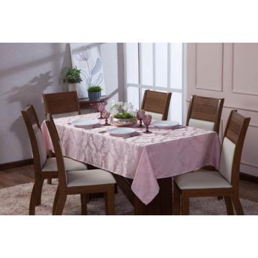 Imagem de Toalha de Mesa Luxo Tecido Jacquard  08 Lugares 1,35x2,50 Retangular -