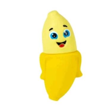 Imagem de Chocalho Mordedor Frutinhas Macio C/barulho Suave - Vila toy, Banana a