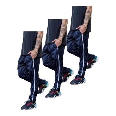 Imagem de Kit 3 Calças Malha Premium Flanelada Esportiva 2 Bolsos 082 - KSFRENTS
