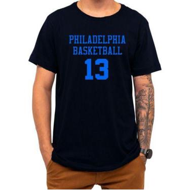Imagem de Camiseta Basquete Philadelphia Basketball Número 13 Esportes - Loja Cl