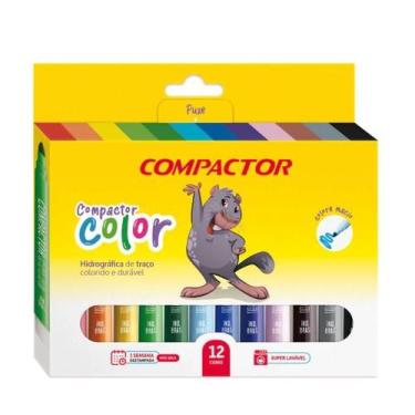 Imagem de Hidrocor Compactor color jumbo com 12 cores