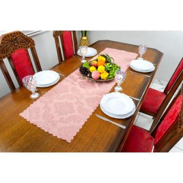 Imagem de KIT 2 CAMINHO DE MESA JACQUARD 1,40M x 40CM ADAMASCADO NATAL - Rafalor
