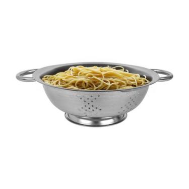 Imagem de Escorredor De Macarrão Massa Em Inox C/Alça Multiuso 23cm - TopÚtil, T