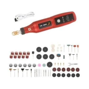 Imagem de Mini Furadeira USB Sem Fio - Ferramenta Rotativa para Gravação em Made