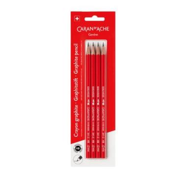 Imagem de Lápis Grafite Edelweiss Caran D'ache Hb Kit com 4 Unidades  - CARANDAC