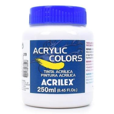 Imagem de Tinta Acrílica Acrylic Colors Acrilex 250ml - 319 Branco de Titâneo