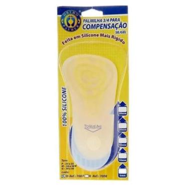 Imagem de Palmilha Silicone 3/4 De Compensação 20mm Orthopauher - ORTHO PAUHER, 