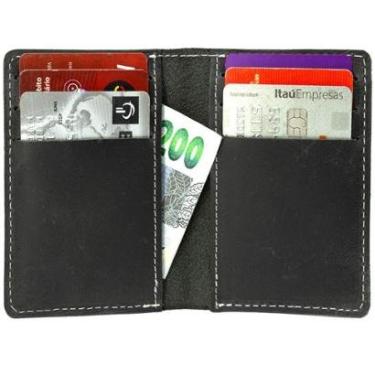 Imagem de Carteira Masculina Vertical Tamanho Pequeno Couro Sintético-Masculino