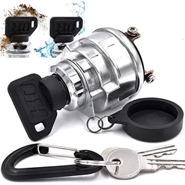 Imagem de Interruptor de chave de ignição com interruptor de ignição HD substitui Allis Chalmers Duetz 5015 5020 5030 5215 5220 5230 6140 72098283 72102514 66902 com 3 teclas e capa protetora