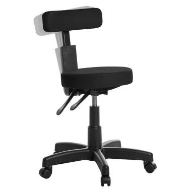 Imagem de Cadeira Mocho Ergonômica Estética Clinica Rv Cor Preto