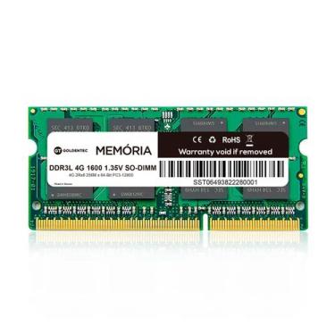 Imagem de Memória para notebook sodimm ddr3l 4gb 1600mhz - goldentec