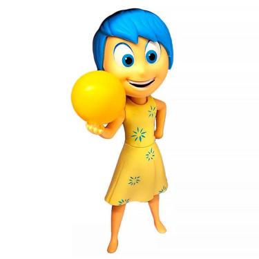 Imagem de Boneco Alegria de Divertida Mente 2 Disney em Vinil 3699 - Lider