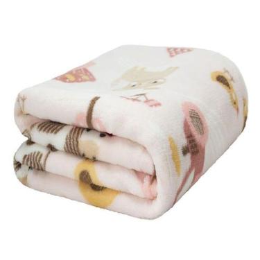Imagem de Cobertor de Bebe Estampado Microfibra Antialérgico Camesa 80X1,10m, Fa