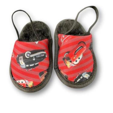 Imagem de Chinelo infantil com  elástico e pelúcia interna para bebes menino e m
