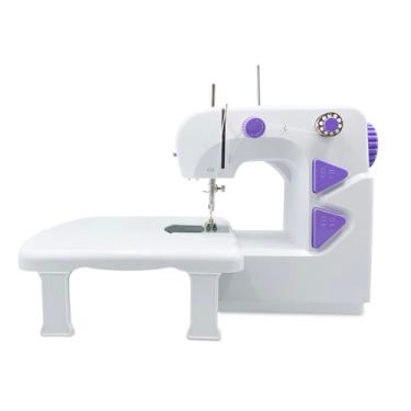 Imagem de BIDEX Máquina de costura, máquina de costura para iniciantes, mini máquina de costura, máquina de costura portátil, máquina de costura infantil (branca)