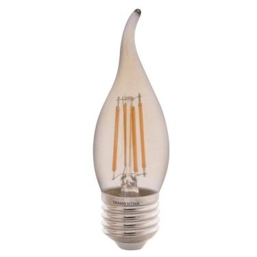 Imagem de Lâmpada Led De Filamento Vela Chama Tramontina Cf35 Base E27 4 W 2200 K Luz Amarela âmbar Tramontina
