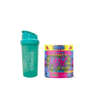 Imagem de kit panic pre treino 300g melancia com coqueteleira 600ml BPA FREE