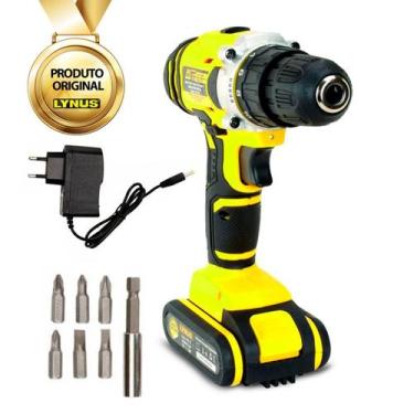Imagem de Parafusadeira 3/8pol Lynus Bivolt Pfl-12 Bateria 12v Sem Fio