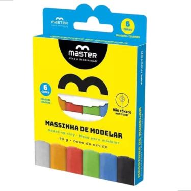 Imagem de Master, Massinha de Modelar, Massa Soft 06 cores, base de amido, 90 gramas