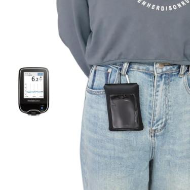 Imagem de Capa para leitor Freestyle Libre 3 com clipe e gancho para Freestyle Libre 3 2 / Caixa para medidor de glicose no sangue, estojo de suprimentos para diabetes