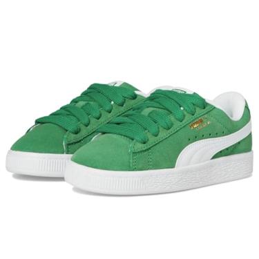 Imagem de PUMA Tênis infantil de camurça GG, Verde arquivo/branco PUMA, 12 Little Kid