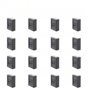 Imagem de Luminaria de Mesa Solar À Prova D'água Kit Lustres Brilhante Para Jardim Varanda Parede Externa Decorativa(KIT16-Luz quente)