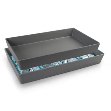 Imagem de Gourmet Mix Mesa Térmica Fria 50x30 Melamina 1 Cuba com Gelo Gel – Linha Buffet Profissional para Restaurantes Hotéis e Eventos