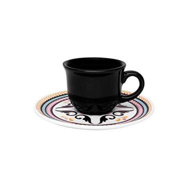 Imagem de Conjunto com 6 Xícaras de Cafezinho Oxford Daily Floreal Luiza Multicor 65Ml