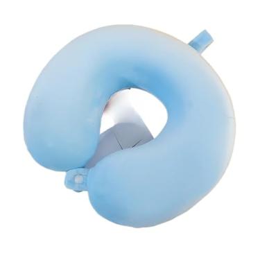 Imagem de Almofada De Pescoço Viagem Travesseiro Infantil Adulto Travesseiros Protetor presente de aniversári(Azul,3)