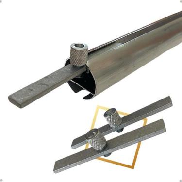 Imagem de Kit 2 Peças Encaixe Emenda Varão Suiço Wave Deslizante Aço Galvanizado