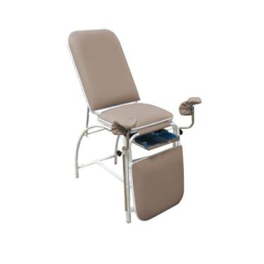 Imagem de Mesa Maca de Exame Ginecológico Hospitalar Com Gaveta Bege - Metal Sol