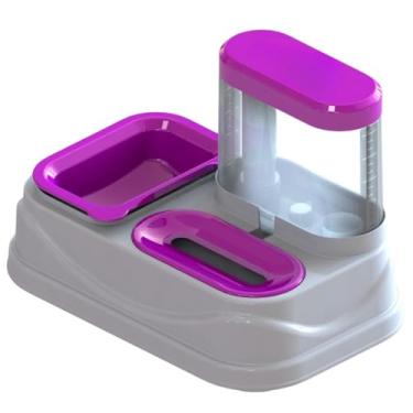 Imagem de Comedouro e Bebedouro PELOS CURTOS E LONGOS SOLUTION PET Para cães e Gatos (Rosa)