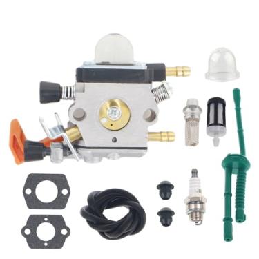 Imagem de ANTO BG55 Carburador para soprador de folhas Stihl BG45 BG46 BG50 BG65 BG85 SH55 SH85 com 4229-140-6905 silenciador kit de proteção contra faíscas