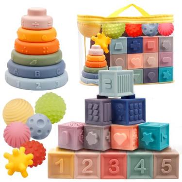 Imagem de Conjunto de brinquedos Plunack Montessori para bebês de 6 a 12 meses c