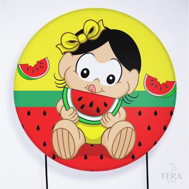 Imagem de Painel Decorativo para Festa 1,30x1,30 metros Vesti Fácil com Elástico Turma da Mônica - Fera Print