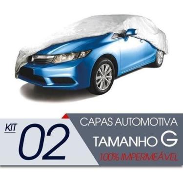 Imagem de 02 Capas Automotiva Forrada Proteção Impermeável G - Vhip