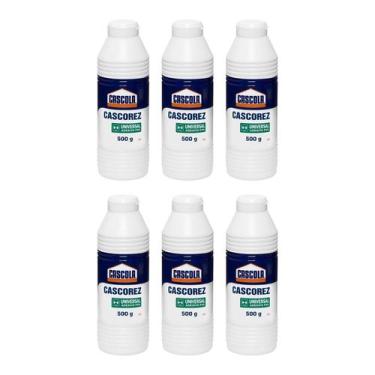 Imagem de Kit com 6 Colas branca Cascola Cascorez Universal 500g Henkel