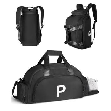 Imagem de Vogewood Presentes de aniversário para meninas de 4, 5, 6, 7, 8, 9, 10, 11, 12 e 13 anos, bolsas de ginástica com compartimento para sapatos, bolsa esportiva personalizada para meninas, monograma para