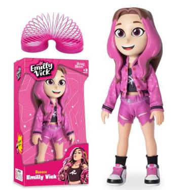 Imagem de Boneca Emilly Vick OU Katlen Youtube dos Rosa + Mola Maluca - Nova Bri
