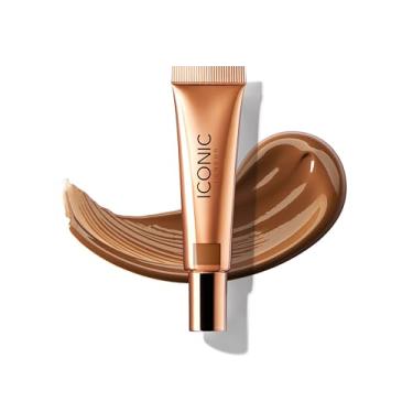 Imagem de ICONIC LONDON Bronze Translúcido, Bronzeador Líquido Leve E Construível, Livre De Crueldade, Maquiagem Vegana (Bronzeado Temperado) 0,42 Fl Oz