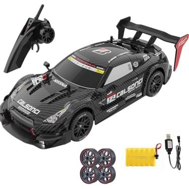 Imagem de Carro de Drift RC 1/14 com Controle Remoto 4WD Alta Velocidade 30KM/H Acelerador Proporcional Drift Carro RC de Corrida