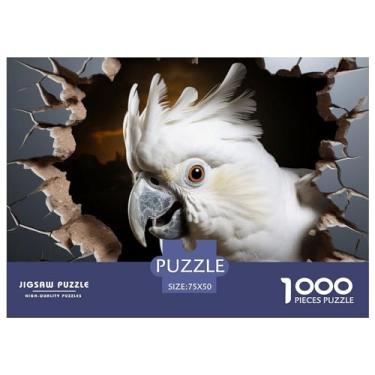 Imagem de Pássaro Adultos Divertido 1000 Peças Animal 3D Quebra-cabeça Brinquedo Intelectual Alívio Estresse Brinquedo Educativo Jogo Decoração de Casa Relaxamento e Inteligência 1000 peças (75 x 50 cm)