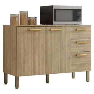 Imagem de Balcão De Pia Urbane 120 Cm Com Tampo Freijó - Kits Paraná - KIT'S PAR