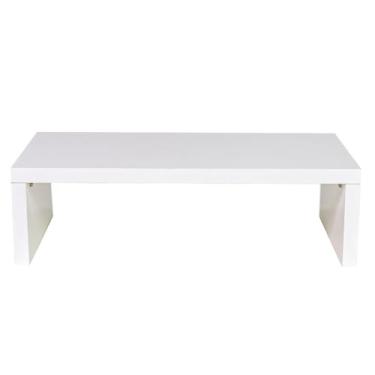Imagem de Base para Monitor MDF 53cm Preto Mesa Gamer Ergonômico Suporte Escritório Computador(branco)