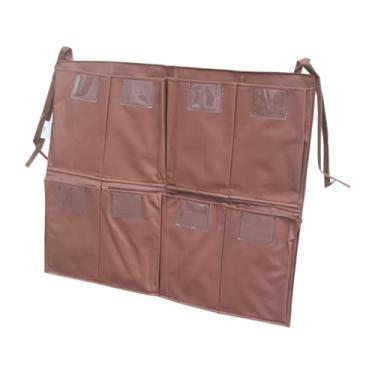 Imagem de Ioensy Saco de carrinho de limpeza, saco coletor de lixo, sacos de zeladoria, tecido Oxford, caixa de armazenamento à prova d'água, organizador para, 8 Bolsos