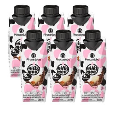 Imagem de 06un Bebida Whey Milky Moo 15g Proteína Pandora 250ml