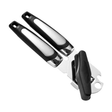 Imagem de Ioensy Abridor de latas Utensílios de cozinha Fácil de limpar Fácil de usar Multifuncional Profissional Portátil aço inoxidável Alça ergonômica