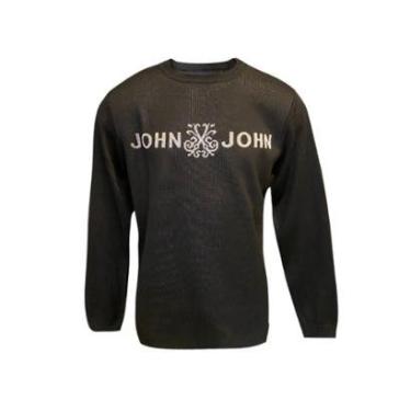 Imagem de Suéter Tricot John John Logo Preto-Masculino